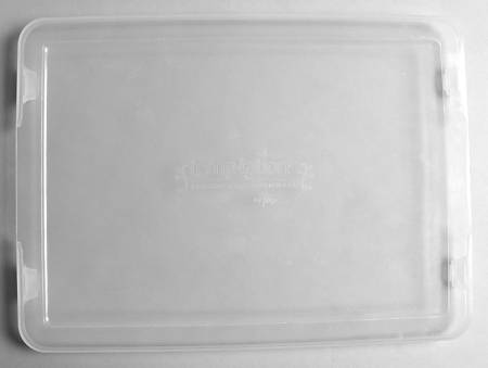 Floral Lace Black Plastic Lid for 15" Rectangular Baker