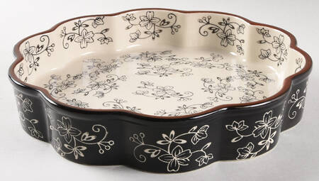Floral Lace Black 10" Quiche