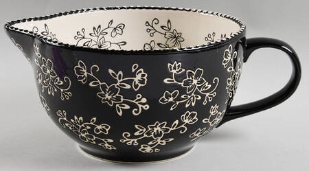 Floral Lace Black Batter Bowl