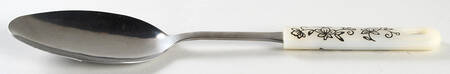 Floral Lace Black Tablespoon (Serving Spoon)