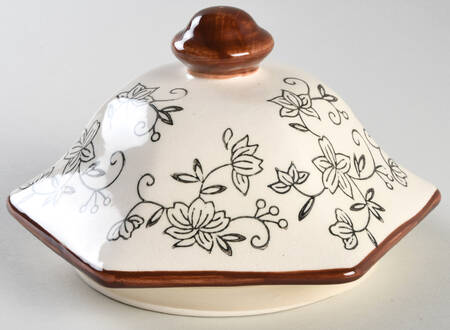 Floral Lace Black Lid for Medium Canister