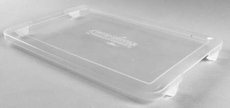 Floral Lace Black Plastic Lid for 13" Rectangular Baker