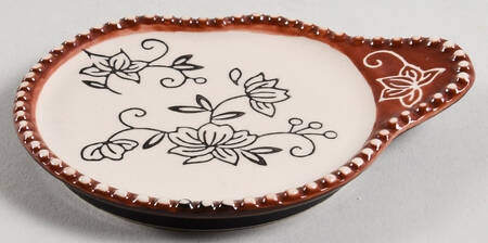 Floral Lace Black Lid-It for Footed Mug