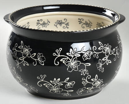 Floral Lace Black Tureen No Lid-It