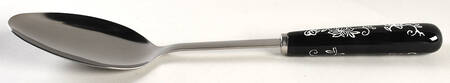 Floral Lace Black Tablespoon (Serving Spoon)