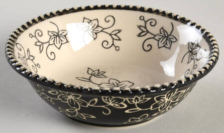 Floral Lace Black 5" All Purpose Bowl
