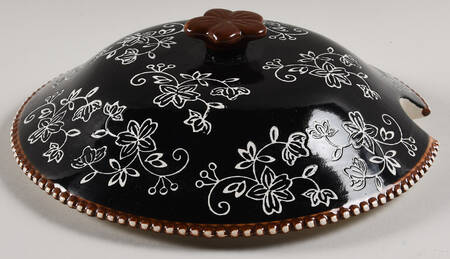 Floral Lace Black Lid for Tureen