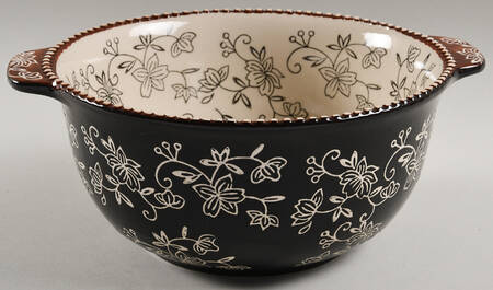 Floral Lace Black 9" Mixing Bowl