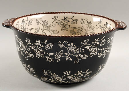 Floral Lace Black 10" Mixing Bowl