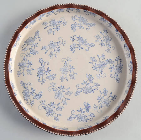 Floral Lace-Blue Cheese Serving Plate