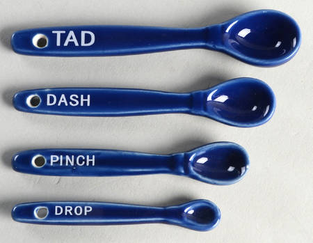 Floral Lace-Blue (4 Pc) Small Measuring Spoon Set