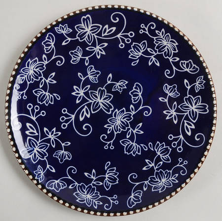 Floral Lace-Blue Salad Plate