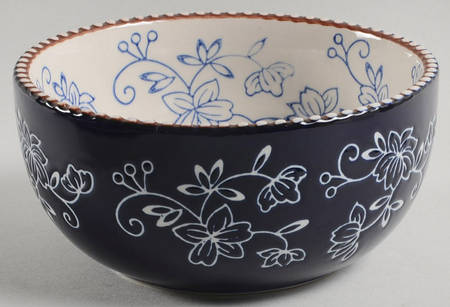 Floral Lace-Blue Soup/Cereal Bowl
