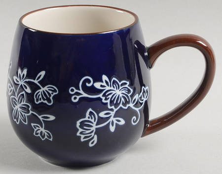 Floral Lace-Blue Mug