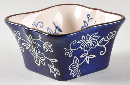Floral Lace-Blue Dip Bowl for 5pc Entertaining Set