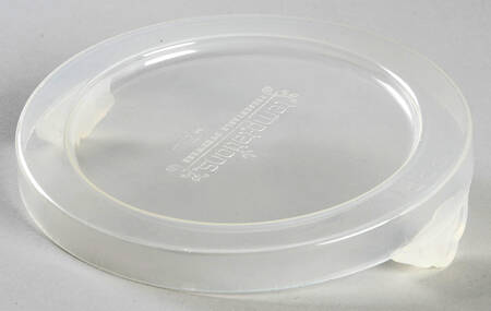 Floral Lace-Blue Plastic Lid for Ramekin