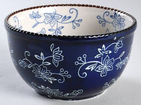 Floral Lace-Blue 5" Nesting Bowl