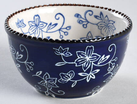 Floral Lace-Blue 4" Nesting Bowl