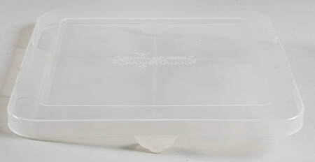 Floral Lace-Blue Plastic Lid for 9" Square Baker