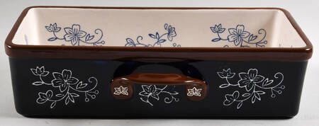 Floral Lace-Blue Multifunctional Baker No Lid Or Drip Tray