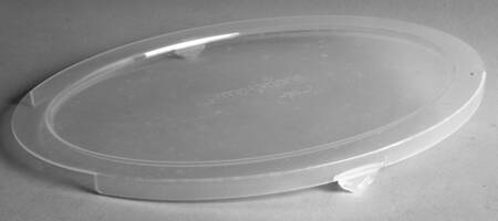 Floral Lace-Blue Plastic Lid for 12" Oval Baker