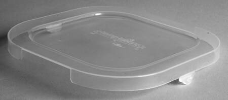 Floral Lace-Blue Plastic Lid for 6" 1 Qt Square Bowl
