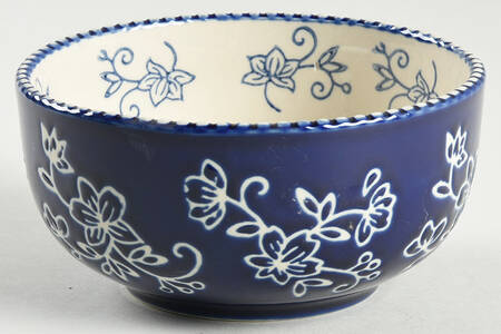 Floral Lace-Blue Soup/Cereal Bowl