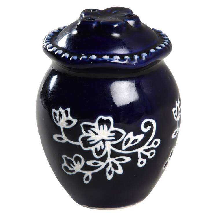 Floral Lace-Blue Pepper Shaker