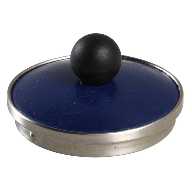 Floral Lace-Blue Lid for Metal Kettle