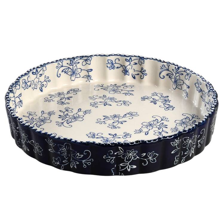 Floral Lace-Blue 11'' Quiche