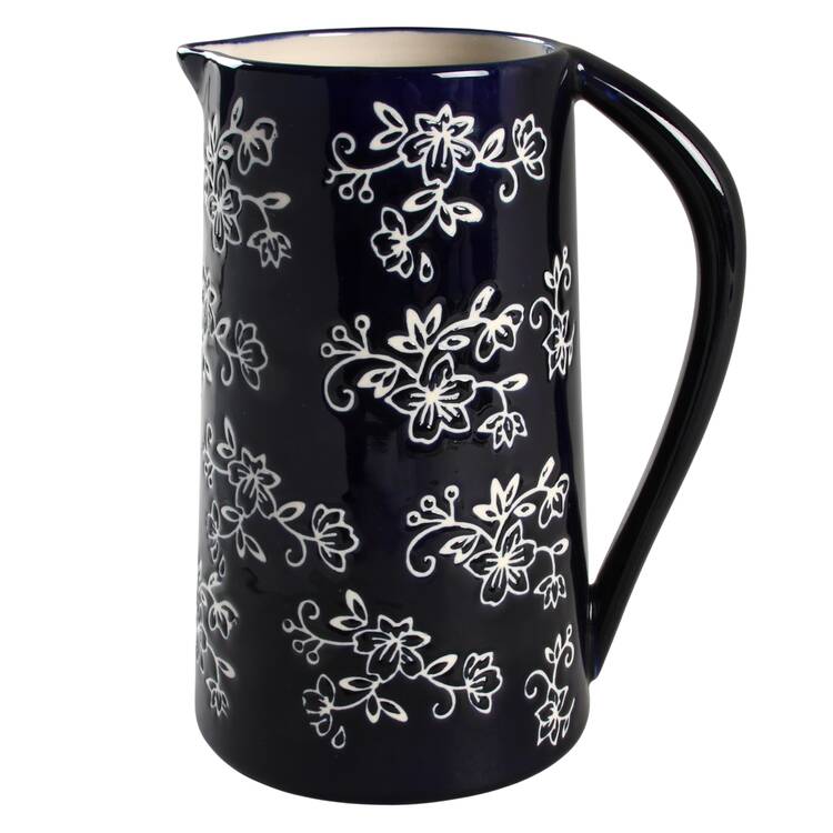 Floral Lace-Blue 48 Oz Pitcher for Centertaining Set by Temp-Tations