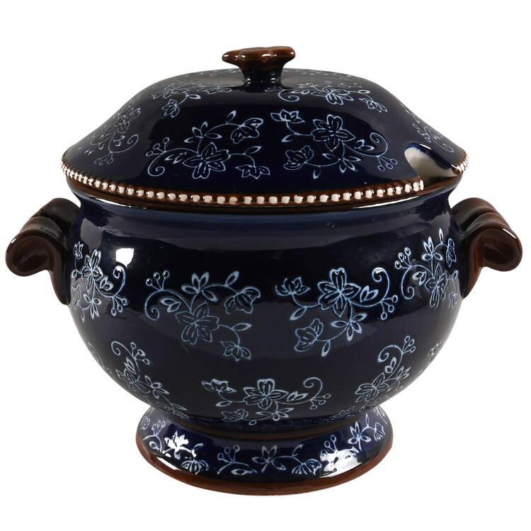 Floral Lace-Blue Tureen &  Lid