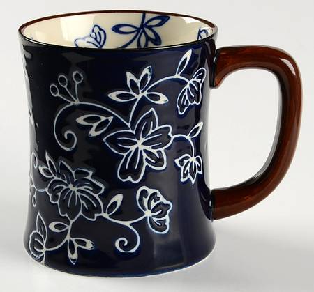 Floral Lace-Blue Mug