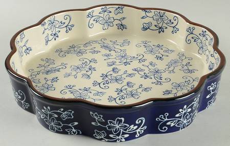 Floral Lace-Blue 10" Quiche