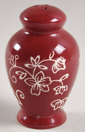 Floral Lace Cranberry Pepper Shaker