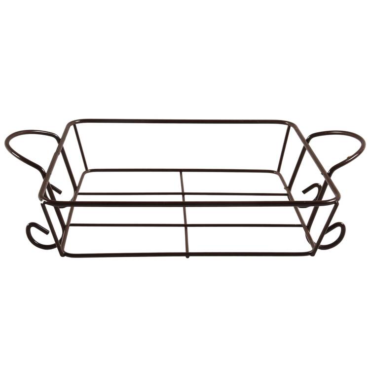 Floral Lace Green Metal Stand for 9" Square Baker