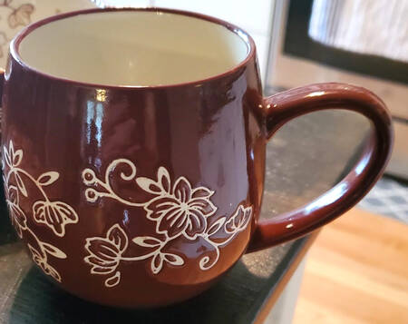 Floral Lace Chocolate Mug