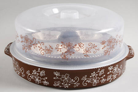 Floral Lace Chocolate (4 Pc) Multifunction Round Baker Set