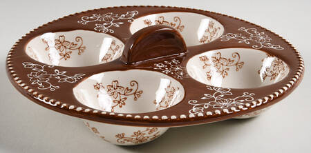 Floral Lace Chocolate Poached Egg Tray for 9" Round Multifunction Baker