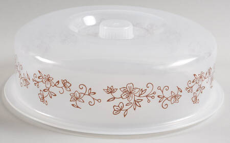 Floral Lace Chocolate Plastic Lid for 9" Round Multifunction Baker