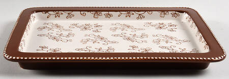 Floral Lace Chocolate Lid-It for Rectangular Toaster Oven Baker