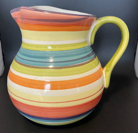 Stripe Pitcher