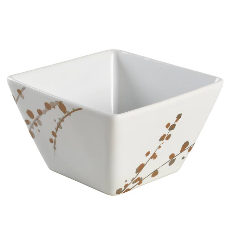 Wheat Sprig Square Cereal Bowl