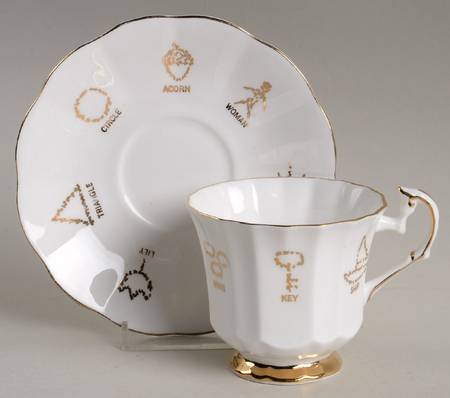 Cup of Fortune Footed Cup & Saucer Set