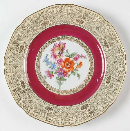 TIR589 Red Dinner Plate