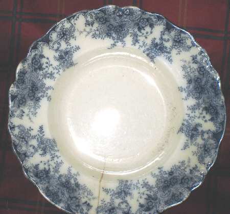 Navy Rim Soup Bowl