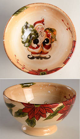 Holly Jolly Soup/Cereal Bowl