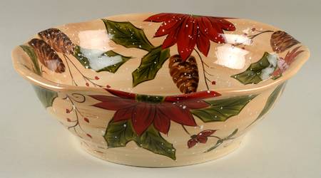 Holly Jolly 13" Round Serving Bowl