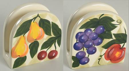 Tuscan Fruit Napkin Holder