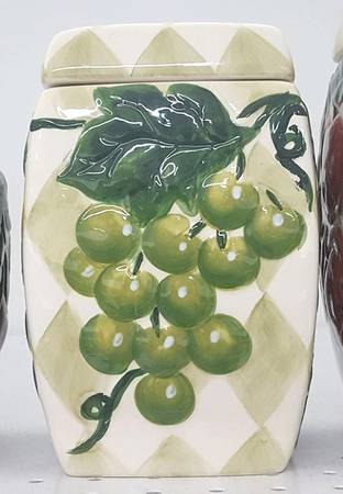 Tuscan Fruit Medium Canister & Lid
